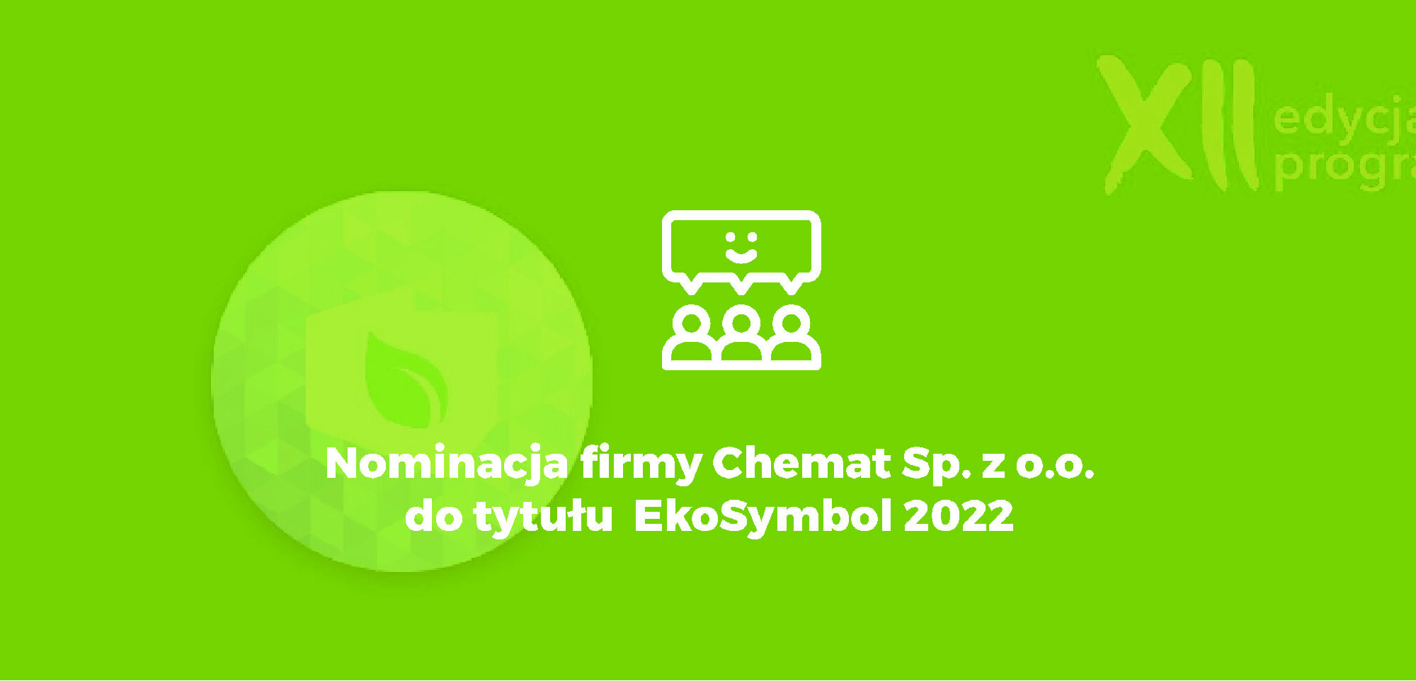 EkoSymbol 2022 XII nominacja Chemat